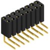 Socket header, 16 pole, pitch 2.54 mm, angled, BL 4 16 G