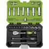 Draper Expert 04463 Metric Socket Set 1/4" Sq Dr Green (25 Pcs)