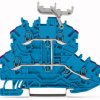 Double level terminal, spring-clamp connection, 0.14-1.5 mm², 2 pole, 13.5 A, 6 kV, blue, 2000-2209