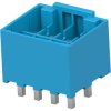 Pin header, 8 pole, pitch 4 mm, straight, blue, 2423324-8