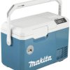 Makita CW003GZ01 Lodówka akumulatorowa i skrzynka grzewcza 12 V/DC, 24 V/DC, 100 V/AC, 240 V/AC turkusowy, biały 7 l -18