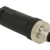 Wtyk; KLS15-M12A-P112PG9; M12-12p; 12 torów; proste; śrubowy; 0,25mm2; 4-8mm; na przewód; czarny; IP67; 2A; 30V; KLS; RoHS