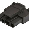 Obudowa złącza zagniatanego 4-pinowe -rzędowe raster: 3mm Molex Męski Montaż na płytce drukowanej Zaciski zagniatane