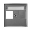 ARIA Pokrywa gniazda pojedynczego prosta typu Keystone szary mat PGPK-1U/70 OSPEL