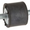 Podstawka antywibracyjna M8 średnica 32mm wysokość całkowita 25mm Cylinder męski-męski