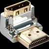 41505 Cromo Line HDMI adapter, 90° downwards