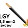 Przewód LGY 2,5 mm2 czarny (450/750V) jednożyłowy linka H07V-K (krążki 100m) 4520012S LAPP KABEL