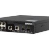 Qnap QSW-M2106PR-2S2T, 6 port 2.5Gbps, 2 ports 10GbE SFP+, 2 ports 10GbE RJ45, max PoE up to 310W, managed switch, half-rackmoun