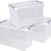 Curver 240682 Pudełko z tworzywa sztucznego HANDY zamknięta, do sztaplowania (S x W x G) 400 x 390 x 600 mm przeźroczyst