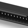 Pin header, 13 pole, pitch 1.5 mm, angled, black, 3-292206-3