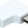 Adapter ROLINE USB 3.2 GEN 2, USB typu C - C, ST/BU, 90°, biały