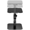 My Wall HS31L Speaker stand Black Tiltable Height-adjustable for PC Monitors