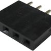 Złącze szpilkowe 4-pinowe raster: 2.54mm -rzędowe RND Przewlekany