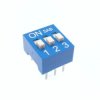 Przełącznik DIP-SWITCH 3-sekcyjny ON-OFF niebieski do konfiguracji PCB