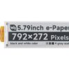 Waveshare 5.79inch E-Paper raw display, e-ink display, 792x272, Black/White, SPI Communication