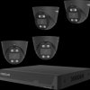 FNA 108 E T4 2T (BLACK) Network video recorders, set including 4 cameras