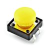 Tact Switch 12x12mm z nasadką - okrągły żółty