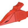 Zacisk krokodylkowy 19A izolowany 39.5mm Czerwony Staubli