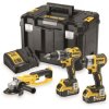 ZESTAW WIERT-WKR DCD796 + ZAKRĘT. DCF887 + SZLIFIER. DCG412 DEWALT