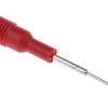 Próbnik, typ końcówki: Stały, rozmiar: 1mm, 30 V ac, 60V dc, Czerwony, Stal nierdzewna, -20 → +60°C
