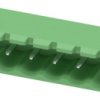 Pin header, 8 pole, pitch 5 mm, straight, green, 1754559