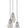 Lampa wisząca loftowa 3x E27 LEX GOLD