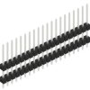 Pin header, 20 pole, pitch 2.54 mm, straight, black, 10050984