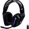 Logitech Gaming G733 LIGHTSPEED Słuchawki nauszne bezprzewodowa 7.1 Surround czarny regulacja głośności gaming