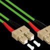 LW-803SC5 Duplex Jumper OM5 50/125µ SC/SC, LSZH, 3m, green
