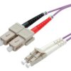 FO Cable 50/125ym OM4 purple LC-SC, 2m