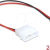 82913 Power Cable Molex 4 pin plug to Slim SATA 6 pin receptacle 24.5