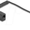88720 Telephone cable / coiled cable, RJ11 plug / RJ45 socket, 1 m