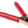 Zacisk krokodylkowy 200A izolowany 38mm Czerwony RS PRO