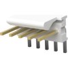 Pin header, 5 pole, pitch 2.54 mm, angled, natural, 3-641216-5