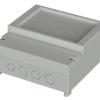 ABS/PC enclosure, (L x W x H) 166 x 161 x 72.5 mm, light gray (RAL 7035), IP65, 41160609