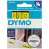 Taśma do drukarek D1 12mm x 7m czarny/żółty S0720580