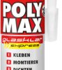 Mounting adhesive and sealant, 300 g, cartridge, pasty, transparent, POLYMAX GLASKLAR EXP.KART.300G