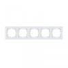 Ramka pięciokrotna Exen seria Karell biała K105/01E
