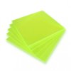 Plexi fluo zielona wylewana - 3mm - 200x200mm - 5 szt.