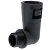 Łącznik do kanałów kablowych Adaptaflex gwint M16 16mm Kolanko 90° Nylon 66 IP66 Czarny