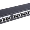 Panel RJ, Cat5e, 24 portów, RJ45, STP, 1U, Czarny
