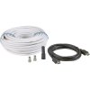BKL 157346 SAT Cable 25m Black/White 90dB F-HDMI Plugs HD Starter Kit
