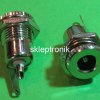 Gniazdo zasilające DC 2,1/5,5mm przykręcane metal