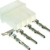 TH4-W/3 wtyk zasilający na kabel 4 piny (+ terminale męskie) raster: 5.08mm - opakowanie 3 sztuki