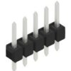 Pin header, 5 pole, pitch 2.54 mm, straight, black, 10048021