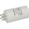 Kondensator; silnikowy (rozruchowy); TS11-12 4 450V 3,5uF; 3,5uF; 450V; fi 35x65mm; konektory 6,3mm; Suntan; RoHS