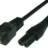 Device connection cable, North America, plug type A, straight on C7 socket, straight, SVT 2 x AWG 18, black, 1.8 m, N1/15-SVT2X1