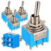 5x Przełącznik Dźwigniowy MTS-202 3A 250VAC / 6A 125V - 2-pozycyjny 6 PIN