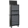Sealey AP35STACK Tool Chest Combination 16 Drawer + Ball Bearing Slides Blk/Grey