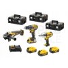ZESTAW COMBO 18V DCD791+DCG406+DCF899+3*5.0AH+3 KUFRY DEWALT